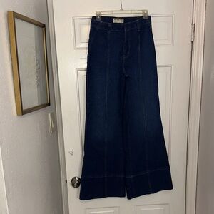 We The Free Dark Blue Flare Jeans